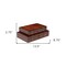Homeroots Set of Two Brown Wood Box With Lid, 2PK 489369 - alternate 5