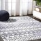 Jonathan Y Azmar Moroccan Geometric Distressed Ivory/Black 5 ft. x 8 ft. Area Rug MOH504A-5 - alternate 5