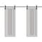 Sartodoors Double Barn Door 56 x 96 inches, BASIC 4906 White with Black Glass, 13FT Rail Track Set, Solid Pa BASIC4906DB-B-WS-5696 - alternate 1