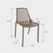 Leisuremod Acken Plastic Dining Side Chair, Taupe, 2PK ACK18TP2 - alternate 5