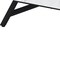 Homeroots 48" White and Black Wood and Steel Lift Top Coffee Table With Drawer 572285 - alternate 6