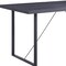 Homeroots 64" Dark Gray and Black Wood and Iron Sled Base Dining Table 631282 - alternate 4