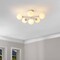 Jonathan Y Olivier Parisian 24" 6-Light Globe Modern Industrial Iron Bistro LED Semi Flush Mount, Almond JYL9542C - alternate 6