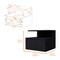 Homeroots 12" Black Wood One Drawer Nightstand with Integrated Tech 518170 - alternate 3