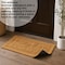 Gardenised Heavy Duty Coco Coir Doormat with Non Slip PVC Baking Embossed Design, Bright Welcome QI004881 - alternate 3
