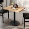 Flash Furniture Bennett 24 in x 30 in Solid Wood Indoor Tabletop in Natural with 18 in Round Dining Height GSF-REC2430-NAT-TR18-GG - alternate 5