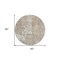 Homeroots 8' Taupe And Ivory Round Abstract Washable Indoor Outdoor Area Rug 598006 - alternate 6