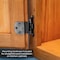 Brixwell Inset Self Closing Kitchen Cabinet Hinges 3/8 in Antique Silver Pair BXB8243AS - alternate 4