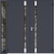 Vdomdoors Aluminum Double Doors Cynex 6777 Grey 1 Sidelight Mirrored Clear Glass Modern Painted 86x96 (W72+14 CYNEX6777DEXD-GRE-W72+14xH96-RH-I - alternate 3