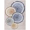 Homeroots 8' X 10' Beige Blue and Gold Faux Bois Washable Non Skid Indoor Outdoor Area Rug 564398 - alternate 2