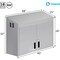 Amgood 48 in. x 15 in. Stainless Steel Slope Top Wall Cabinet SWC-1548-Z - alternate 6