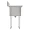 Koolmore 57 in. 18-Gauge 2-Compartment Sink with 18 in. Right Drainboard, Bowl Dimensions 18''x18''x14'' KM-SB181814-18R3 - alternate 6