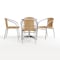 Flash Furniture Round Table Set, Aluminum, Plastic, Rattan, Stainless Steel, Grey TLH-ALUM-24RD-020BGECHR4-GG - alternate 9