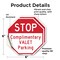 Signmission Stop Complimentary Valet Parking, 6 inch X 6 inch, Vinyl Decal, 2PK OC-D-2PACK-6-297 - alternate 4