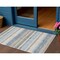Homeroots 3' X 5' Navy Blue And Beige Striped Washable Indoor Outdoor Area Rug 632227 - alternate 1