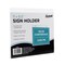 Nudell Sign Holder, Horizontal Wall Mounted, Clear Plastic, 11x8.5 in 38008Z - alternate 4