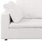 Homeroots 86in Pearl and Brown Italian Leather Loveseat 720475 - alternate 5