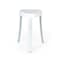Homeroots 18"  White Aluminum And Heavy Duty Plastic Corner Shower Bench 571511 - alternate 5