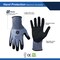 General Electric Unisex Dipped Gloves Black/Blue XL 1 pair GG223XLC - alternate 3