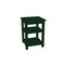Homeroots 28" Dark Green Solid Wood Nightstand 548318 - alternate 1