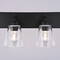 Vaxcel Lowell 4-Light Vanity Light, Matte Black, Clear Glass, 30-In. Wide W0590 - alternate 3