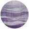 Homeroots 8' Lavender And Purple Round Abstract Washable Indoor Outdoor Area Rug 604985 - alternate 5