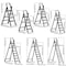Wrightmaster 6.3 ft. 7-Step Steel Step Ladder, 10 ft. Reach w/Non-Marring Feet 300 lb. Capacity ZoroQHL7BT - alternate 5
