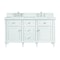 James Martin Vanities Lorelai 60'' D Vanity, Bright White w/ Ethereal Noctis Silestone Top w/FreePower Wireless Charger 424-V60D-BW-FENC - alternate 1