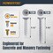 Powertec Cement Screws #8 x 1-5/8", Ruspert Coated with T25 Torx Star Drive Bit - High-Low Thread, 150PK 72318 - alternate 3