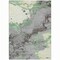 Homeroots 8' X 10' Green And Gray Abstract Washable Indoor Outdoor Area Rug 631882 - alternate 6