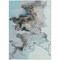 Homeroots 5' X 8' Teal Blue Gold And Gray Abstract Washable Indoor Outdoor Area Rug 617831 - alternate 6