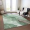 Homeroots 5' X 8' Green And Taupe Abstract Washable Indoor Outdoor Area Rug 611370 - alternate 6