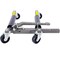 Wrightmaster Set of 4 Wheel Dolly Car Skates, Hydraulic Tire Jack, Ratcheting Foot Pedal Lift, 1,250lbs Gray ZR-W465S00027 - alternate 6