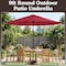 Villacera 9-Foot Outdoor Patio Umbrella with Base, Red 83-OUT5445B - alternate 4