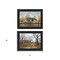 Homeroots Set Of Two Country Roads 3 Black Framed Print Wall Art, 2PK 405704 - alternate 4