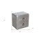 Homeroots 24" Silver Two Drawer Nightstand 488768 - alternate 4