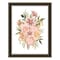 Homeroots Peachy Petals Black Framed Print Wall Art 529876 - alternate 4