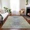 Homeroots 8' X 10' Beige Tan And Taupe Striped Washable Indoor Outdoor Area Rug 577977 - alternate 6