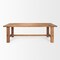 Homeroots 95" Natural Reclaimed Wood Trestle Base Dining Table 604016 - alternate 1