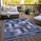 Homeroots 3' X 5' Navy Blue And Sky Blue Southwestern Washable Indoor Outdoor Area Rug 587332 - alternate 4