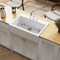 Kingston Brass 34" Fireclay Single Bowl Farmhouse Kitchen Sink with Bottom Grid and Strainer, Glossy White KGPF342410Y38E - alternate 4