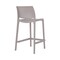 Homeroots Set of Four 26" Taupe Heavy Duty Plastic Low Back Outdoor Counter Height Bar Chairs 565367 - alternate 3