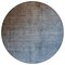 Homeroots 8' Round Blue and Green Round Ombre Washable Non Skid Indoor Outdoor Area Rug 563696 - alternate 7