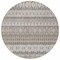 Homeroots 8' Taupe Beige And Gray Round Quatrefoil Washable Indoor Outdoor Area Rug 583260 - alternate 7