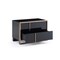 Homeroots 20" Black Wood Two Drawer Nightstand 284193 - alternate 4