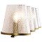 Nuvo Valentine, 4 Light Vanity, Vintage Brass Finish, Hammered Glass 60/8264 - alternate 6