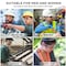 Bison Life Safety Glasses, Anti-Scratch, Clear Lens Red Temple Lens, Frameless BLSH-ESCR-CLLCT-SG2R-12 - alternate 11