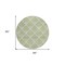 Homeroots 8' Green Beige And Ivory Round Geometric Washable Indoor Outdoor Area Rug 594703 - alternate 5