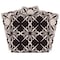 Homeroots 12" X 12" Gray and Black The Clover Peel and Stick Removable Tiles 556439 - alternate 6