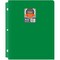 C-Line Products Two-Pocket Heavyweight Poly Portfolio Folder with Three-Hole Punch, Green, 25PK 33933 - alternate 1